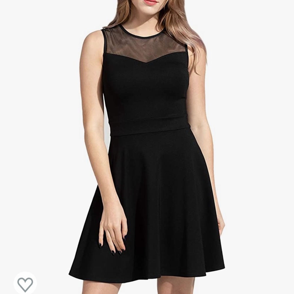 Amazon Sylvestidoso A-line Pleated Sleeveless cocktail party dress